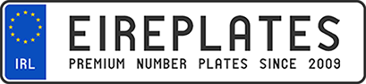 Pressed Aluminium Classic German DIN Number Plates | Shop Classic & Vintage Number Plates Today at Eireplates