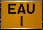  Plastic Rivited Digits Number Plates - Yellow square (Single)